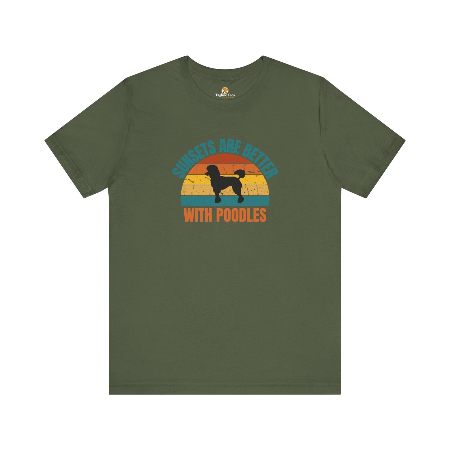 Sunsets Are Better With Poodles Unisex Tee