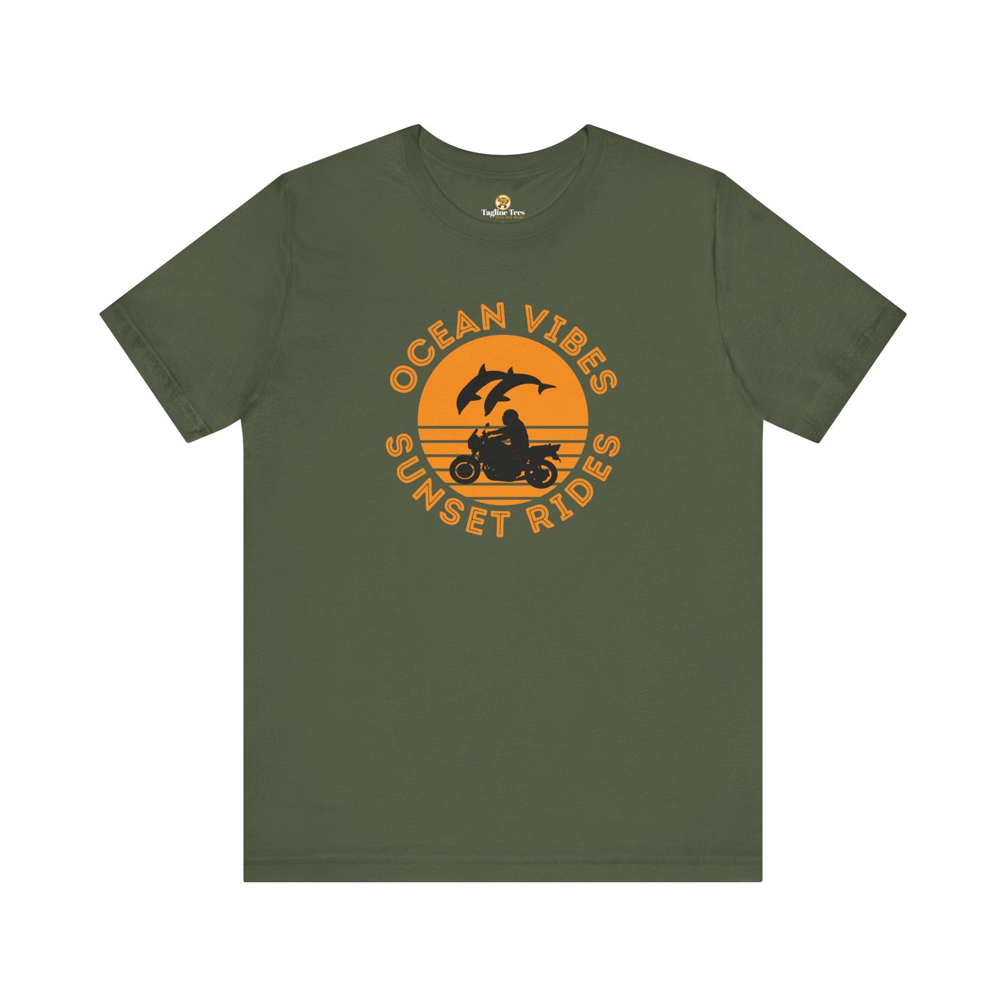 Ocean Vibes Sunset Rides Unisex Tee