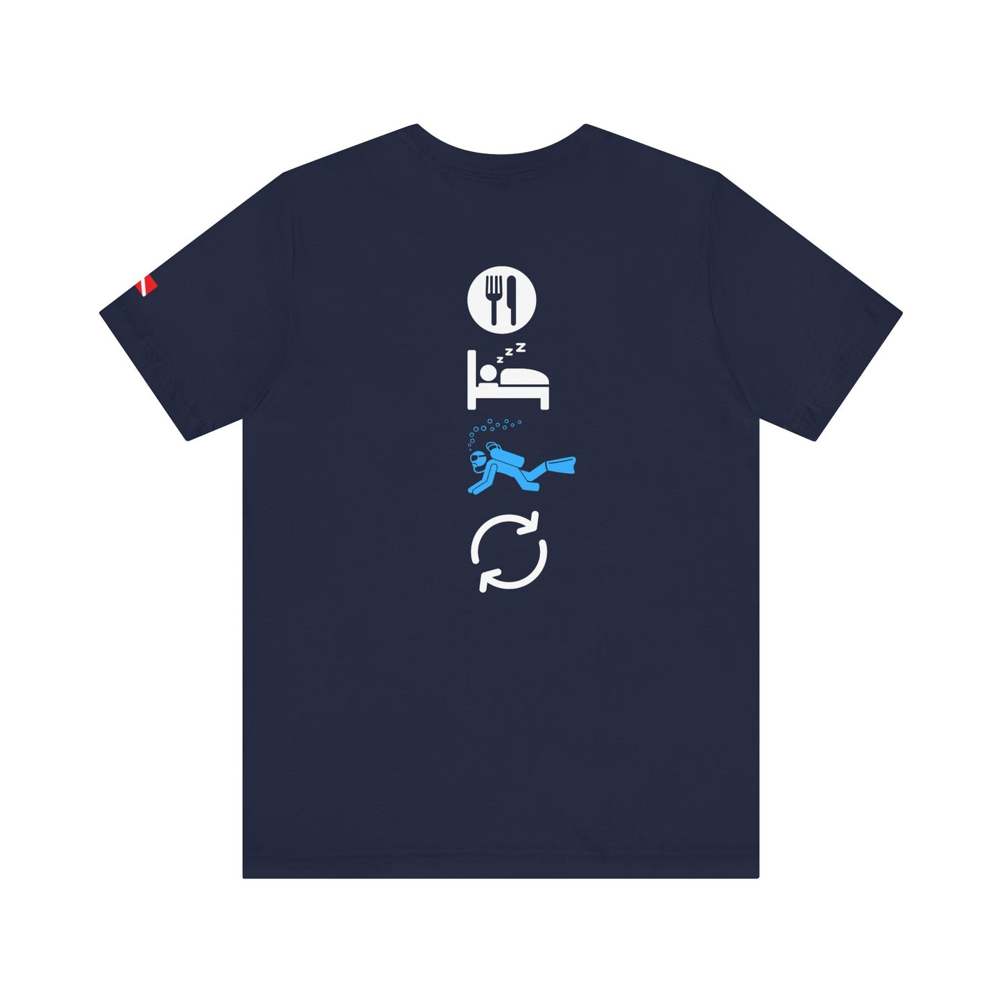 Eat Sleep Dive Repeat Scuba Diving Unisex Tee