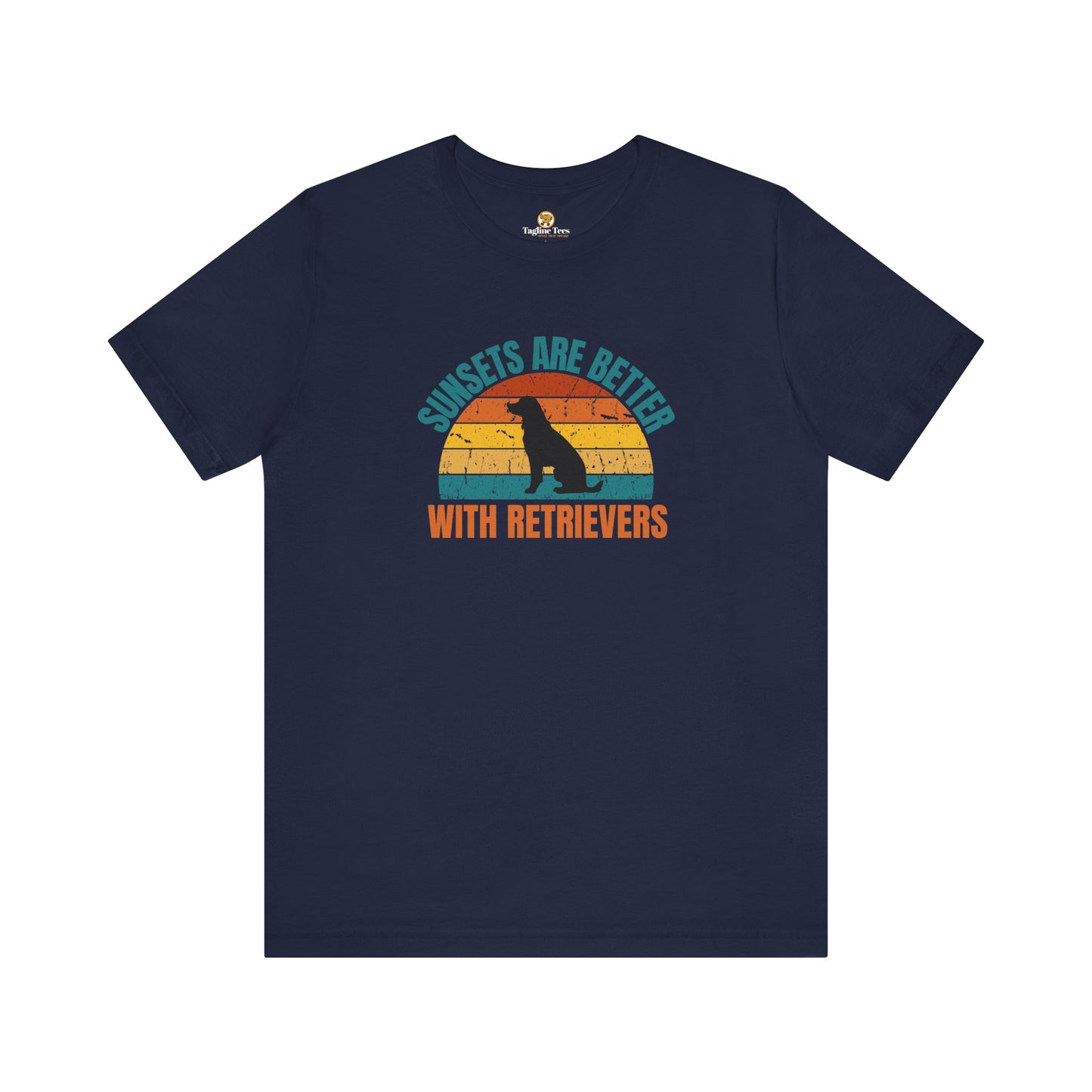 Sunsets Are Better With Retrievers Unisex Tee