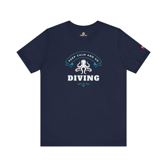 Scuba Diving T-shirt - Keep Calm and Go Diving Unisex Tee