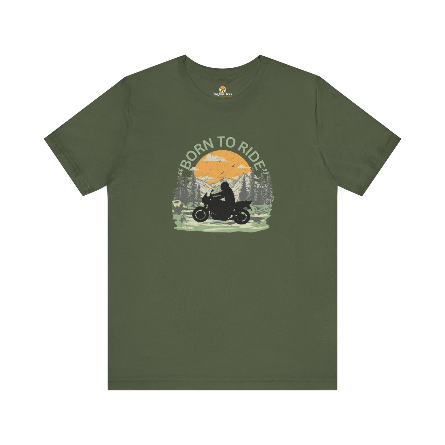 Born To Ride Motorbike Unisex Tee
