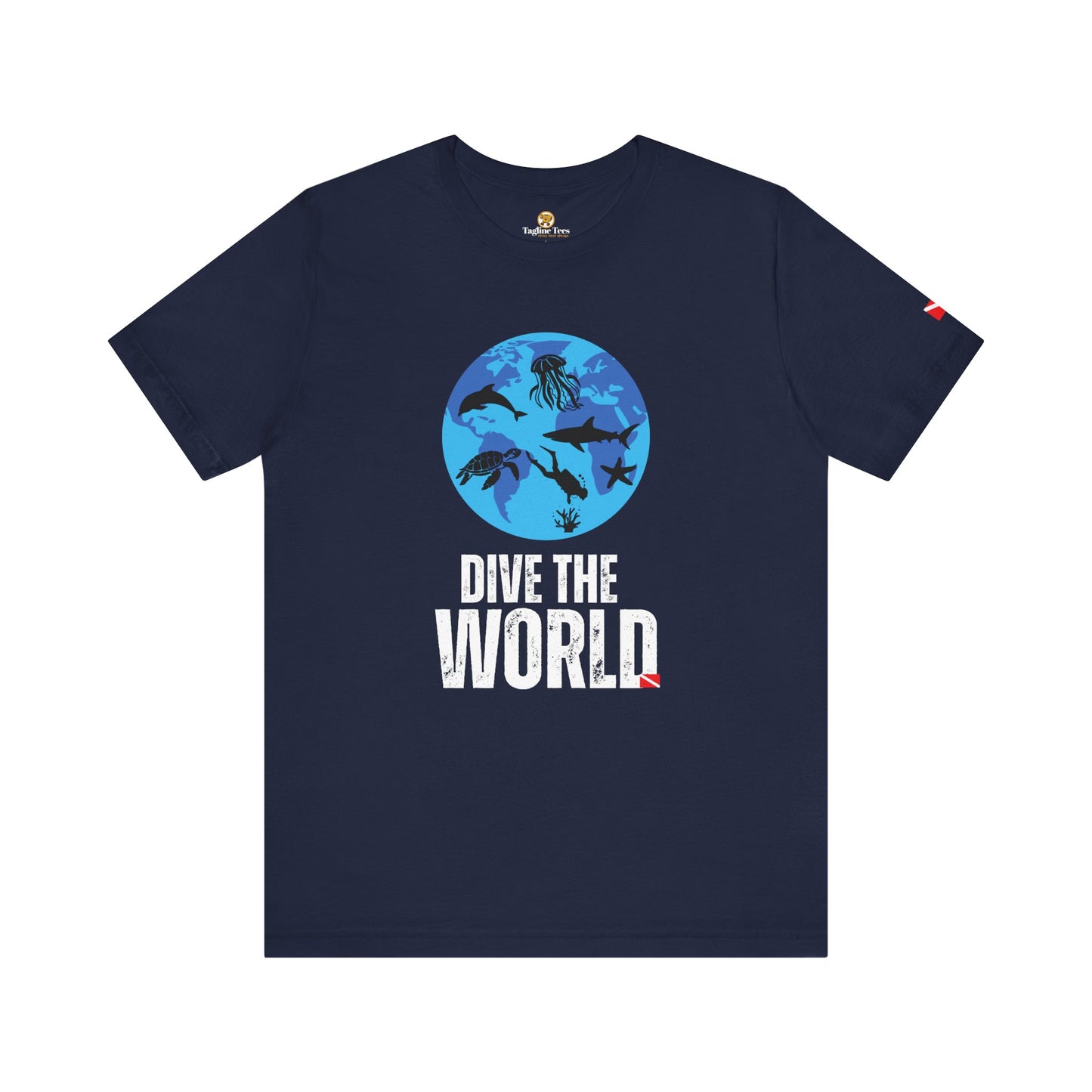 Dive the World Scuba Diving Unisex Tee