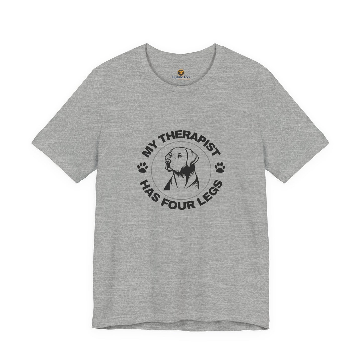 My Therapist Has Four Legs, Labrador, Dog Lover Tee, Funny Pet Owner Shirt, Unisex Dog Lover Gift, Animal Therapy T-Shirt, Pet Parent Humor Tee