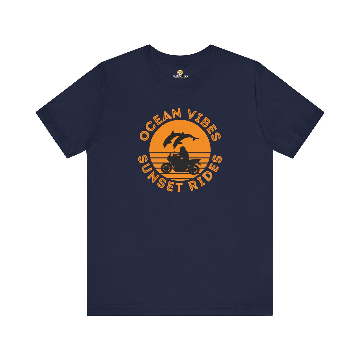 Ocean Vibes Sunset Rides Unisex Tee