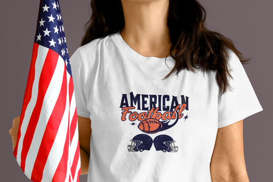 Sports T-shirt Mens and Womens USA Style - American Football Unisex Tee