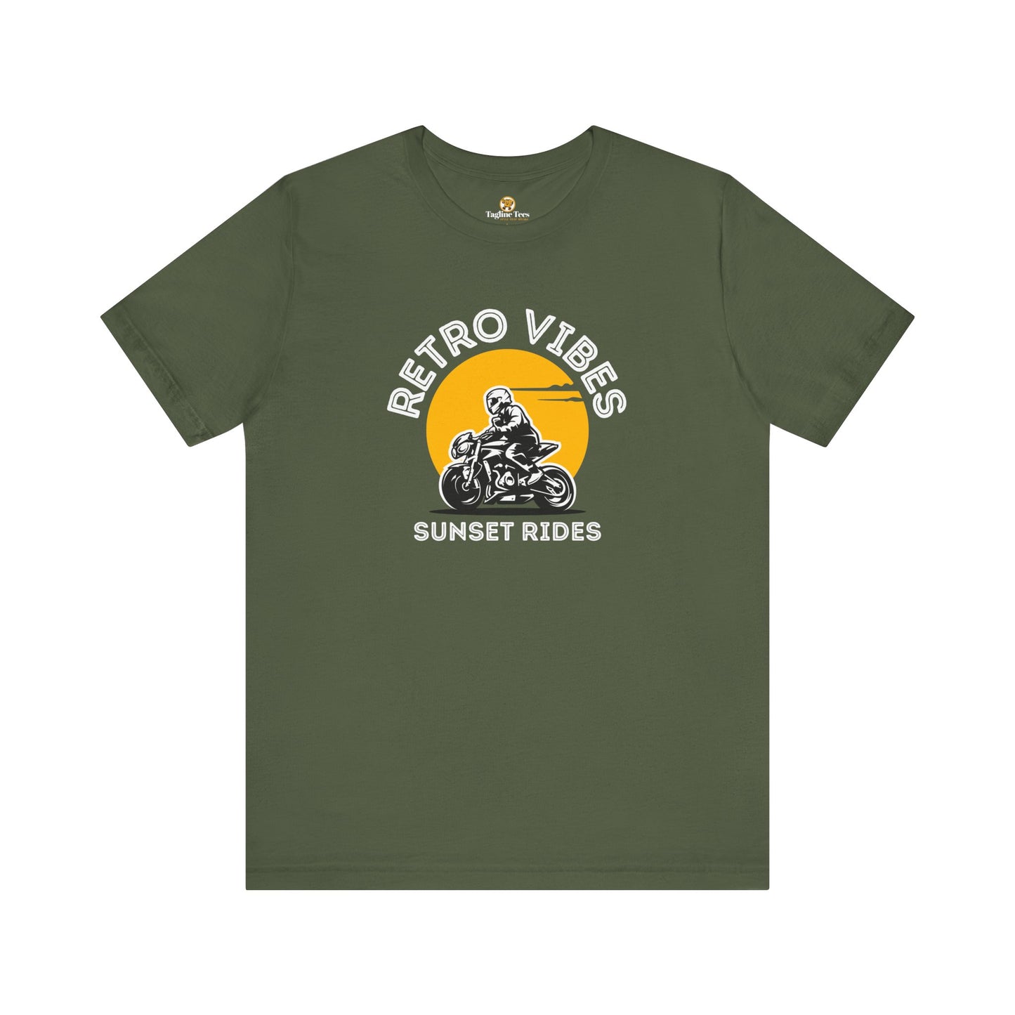 Retro Vibes Sunset Rides Unisex Tee