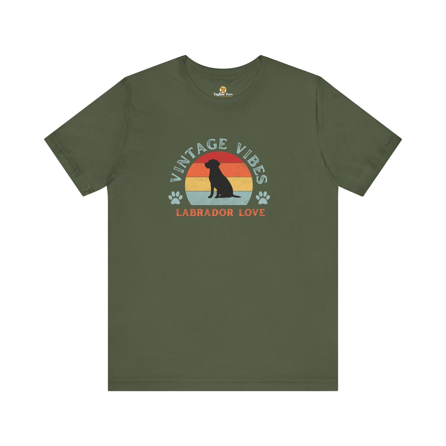 Vintage Labrador Unisex Jersey Short Sleeve Tee