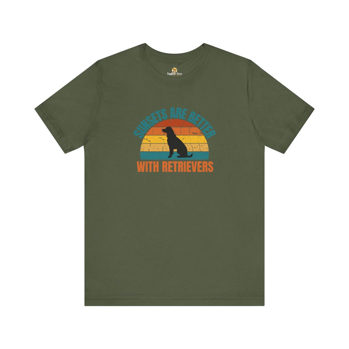 Sunsets Are Better With Retrievers Unisex Tee