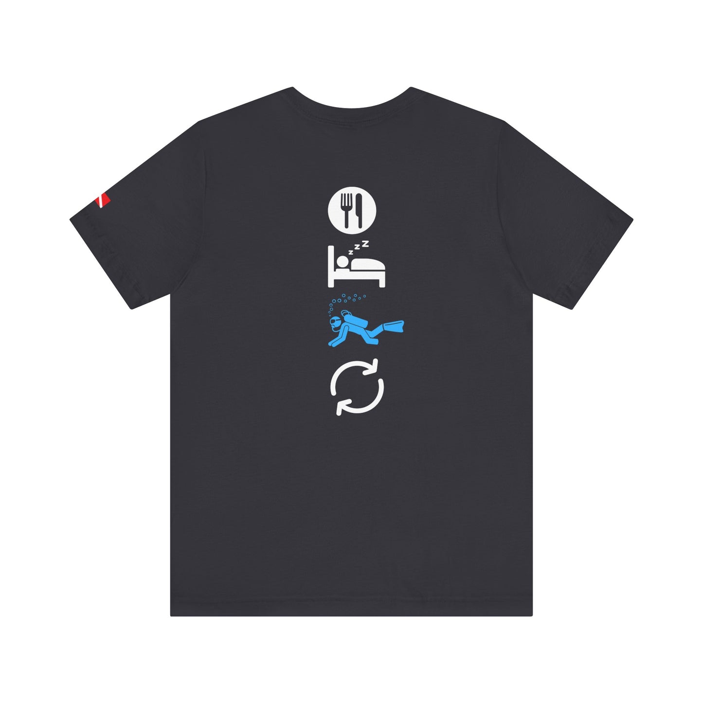 Eat Sleep Dive Repeat Scuba Diving Unisex Tee