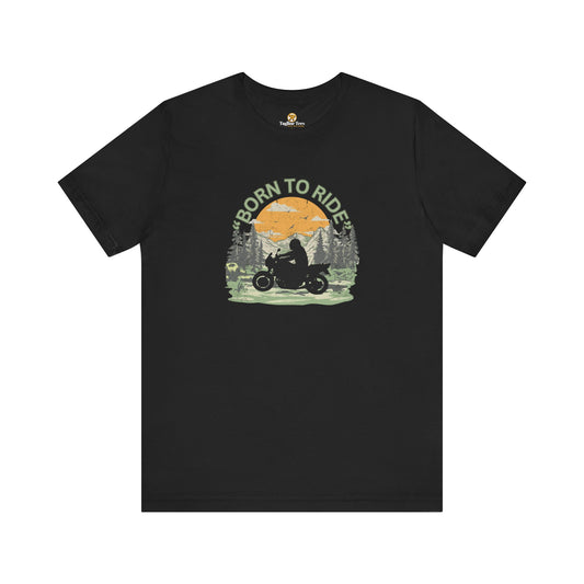 Born To Ride Motorbike Unisex Tee