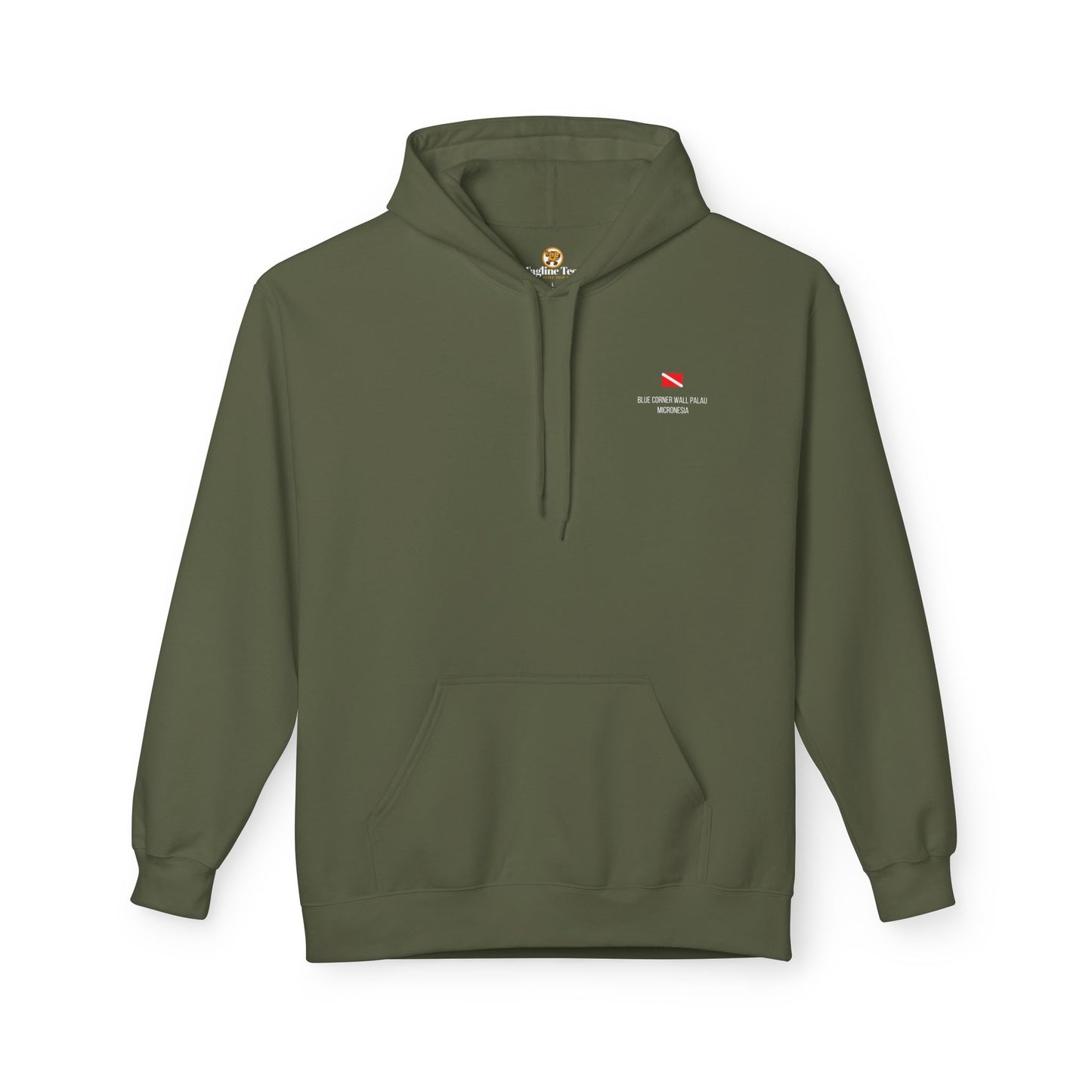 Blue Corner Wall Scuba Diving Unisex Hoodie