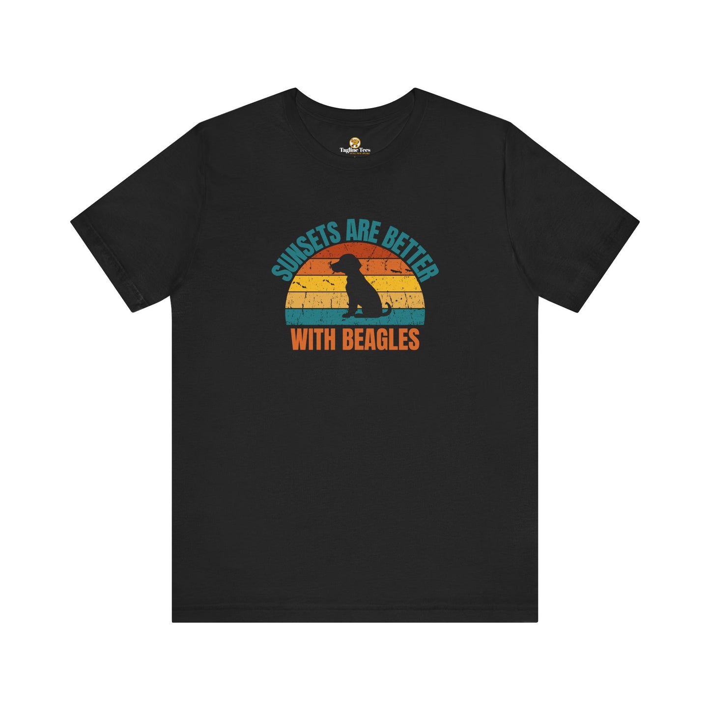 Sunsets Are Better With Beagles Unisex Tee