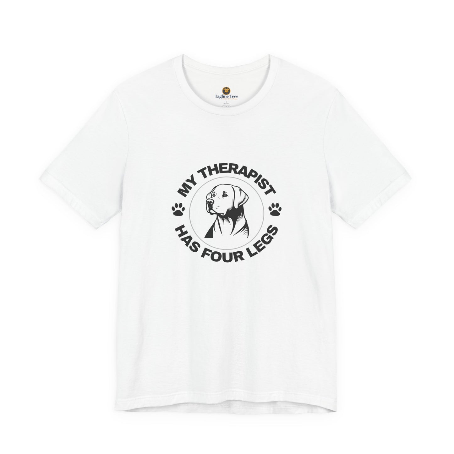 My Therapist Has Four Legs, Labrador, Dog Lover Tee, Funny Pet Owner Shirt, Unisex Dog Lover Gift, Animal Therapy T-Shirt, Pet Parent Humor Tee