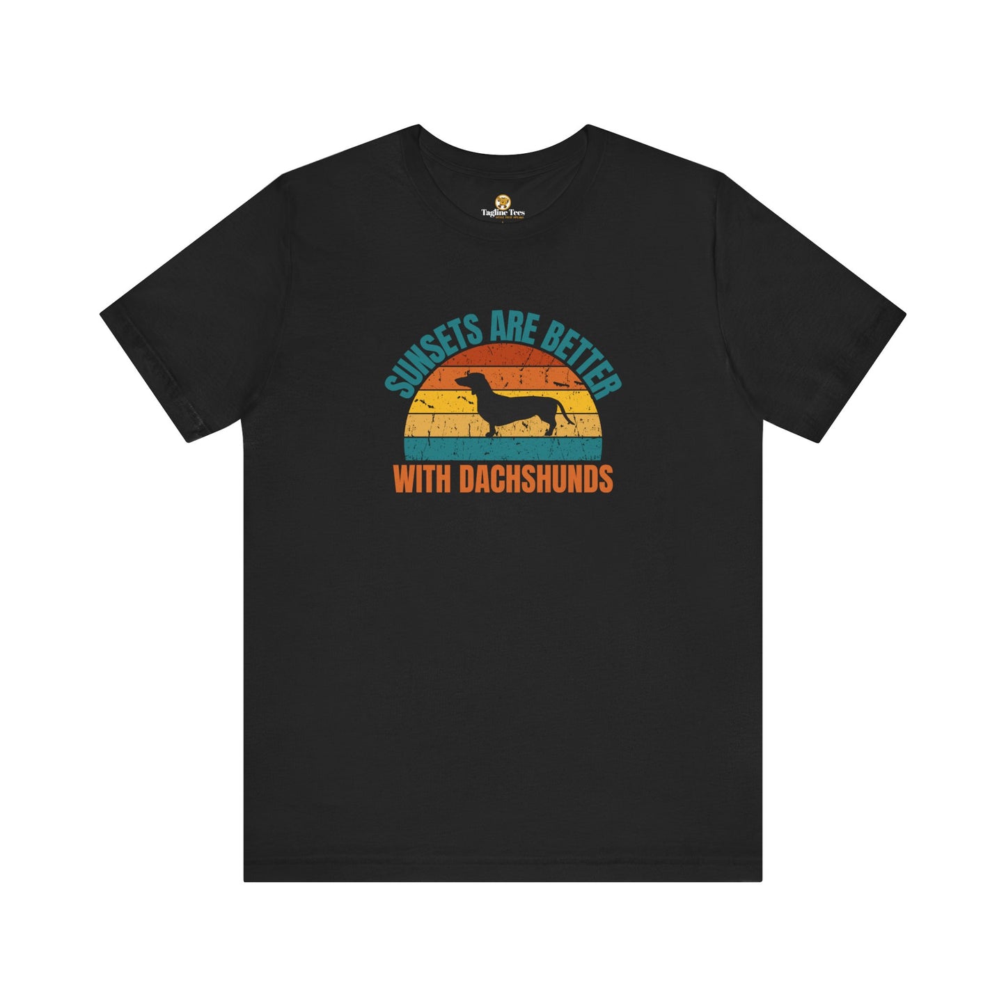Sunsets Are Better With Dachshunds Unisex Tee
