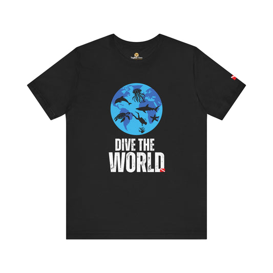 Dive the World Scuba Diving Unisex Tee