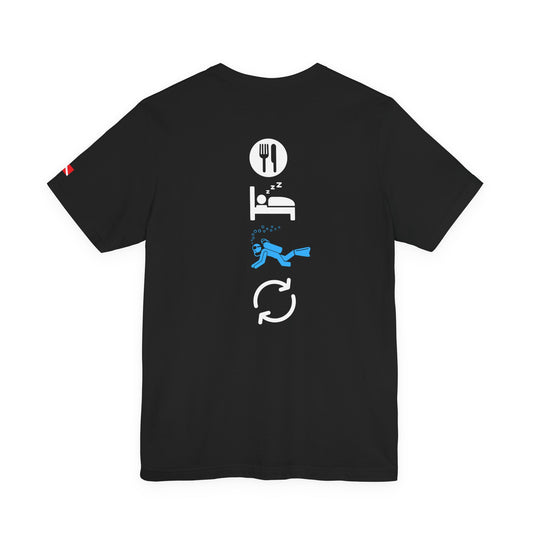 Eat Sleep Dive Repeat Scuba Diving Unisex Tee