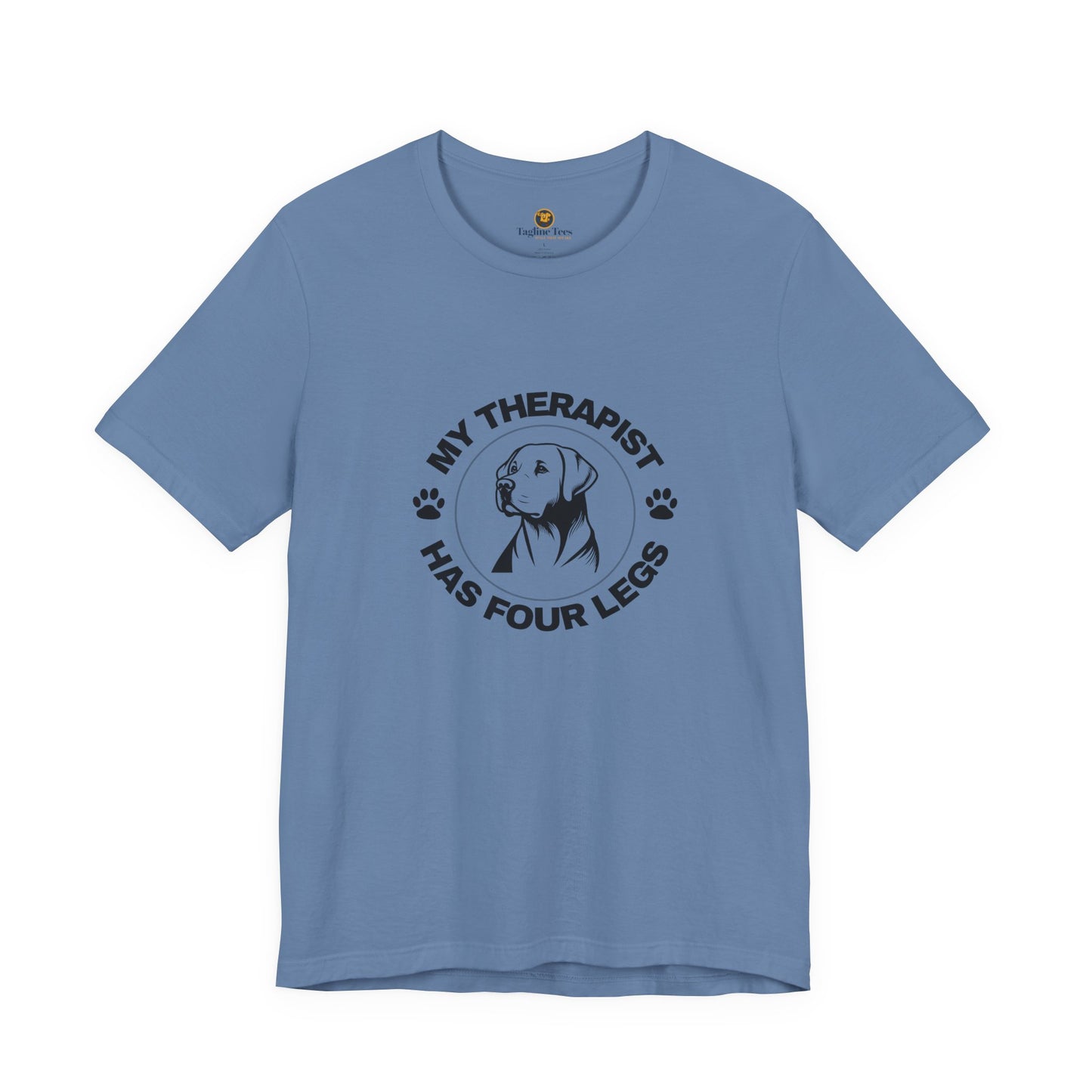 My Therapist Has Four Legs, Labrador, Dog Lover Tee, Funny Pet Owner Shirt, Unisex Dog Lover Gift, Animal Therapy T-Shirt, Pet Parent Humor Tee