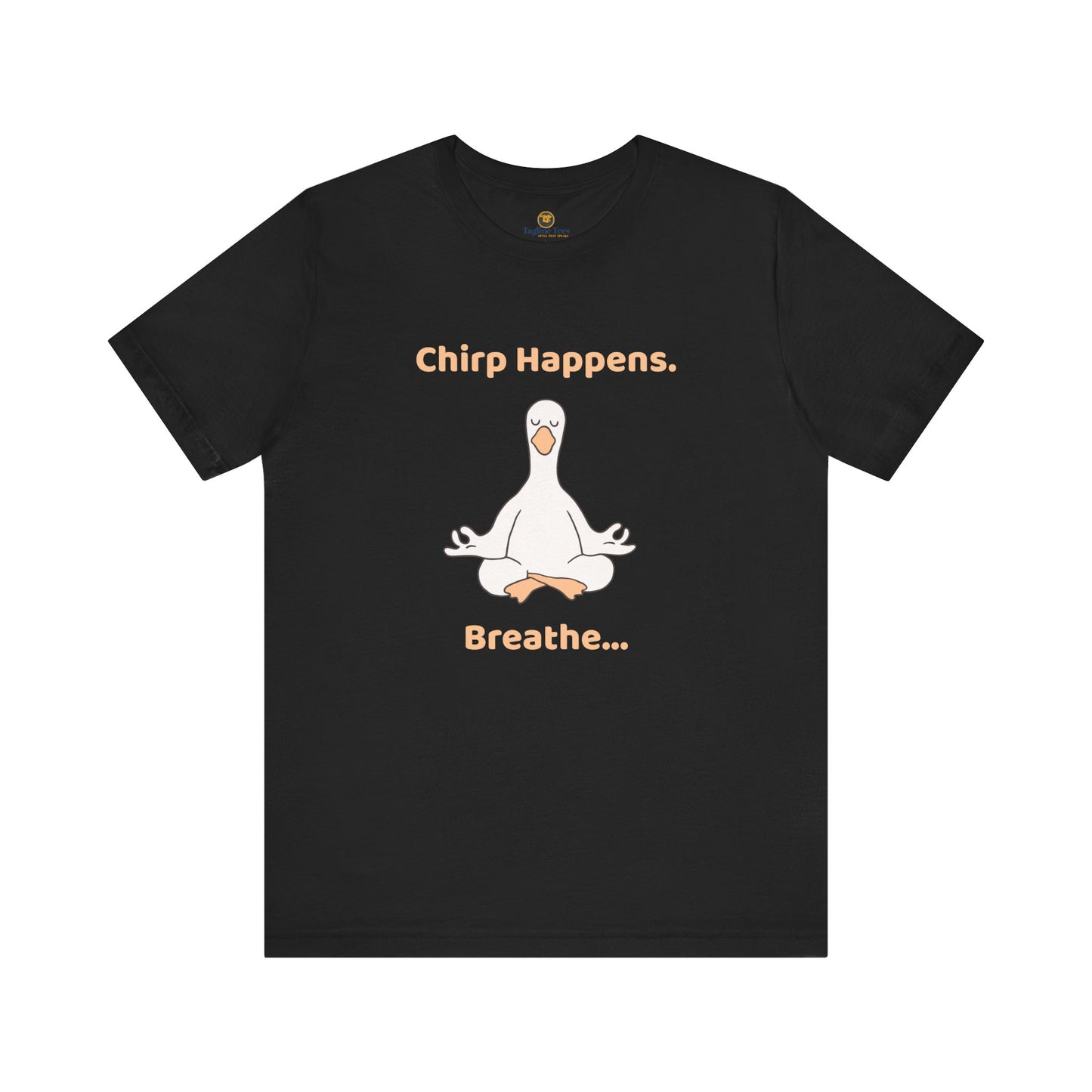 Meditating Bird Positive Vibes Unisex Tee