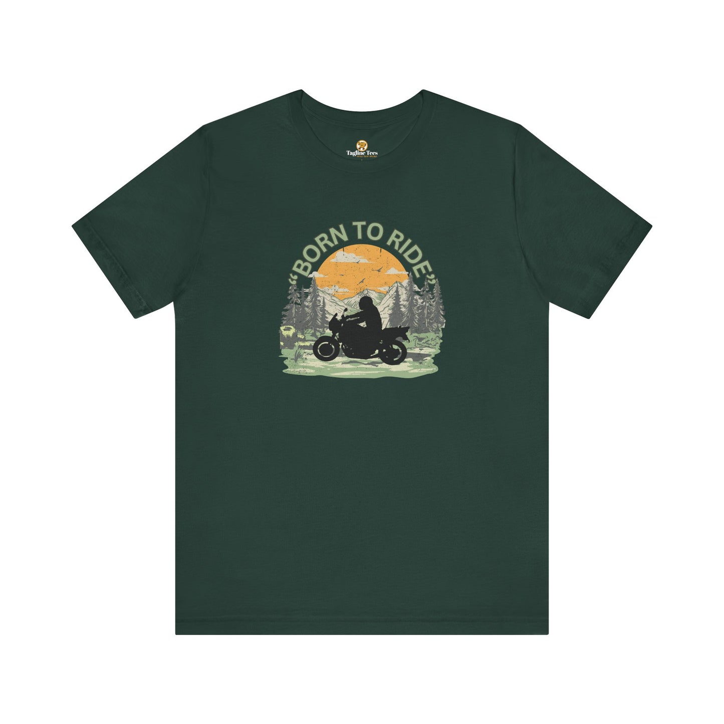 Born To Ride Motorbike Unisex Tee