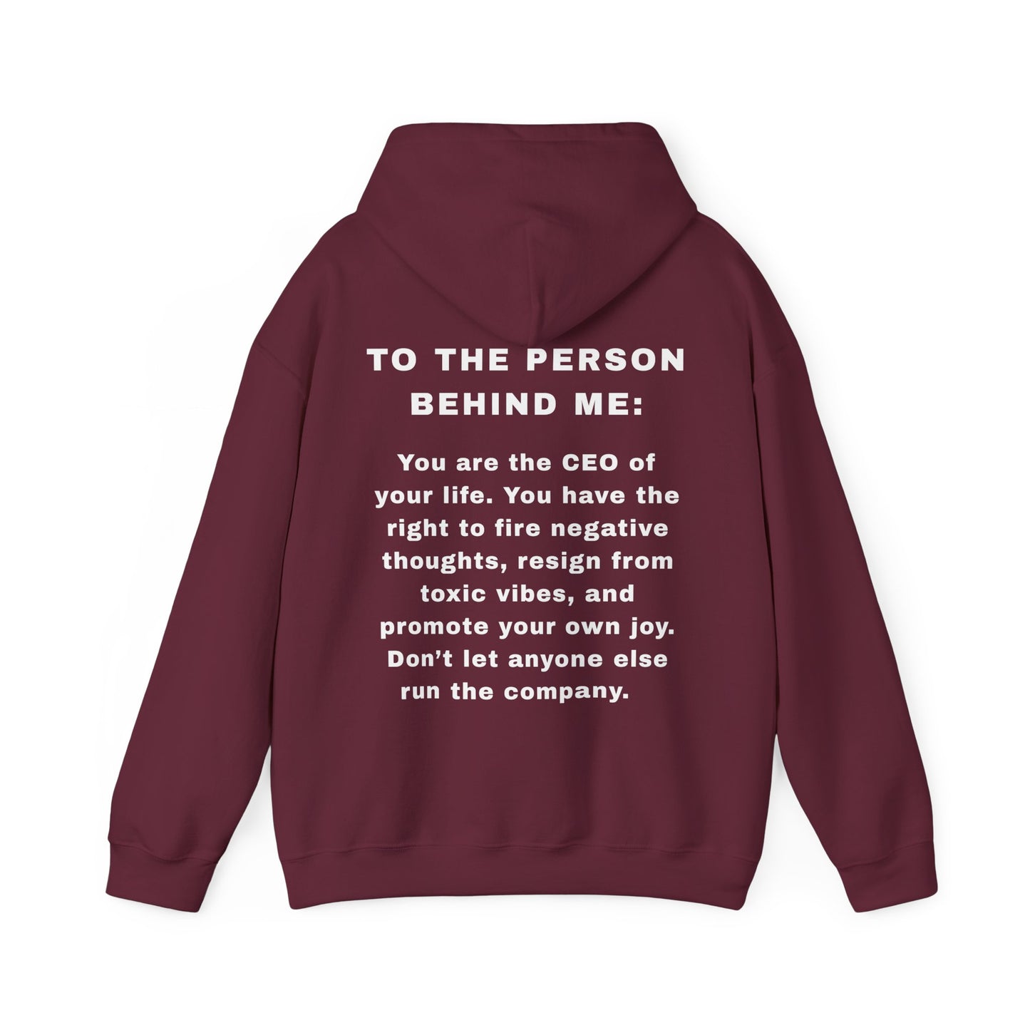 The "CEO" Motivational Hoodie | To The Person Behind Me