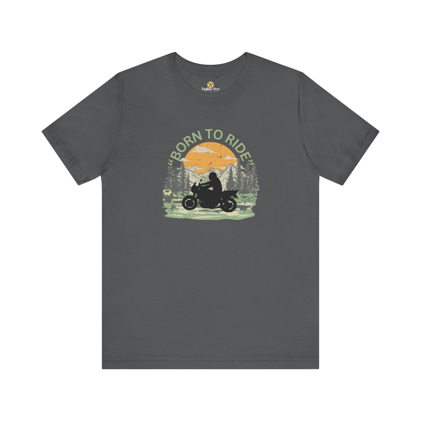 Born To Ride Motorbike Unisex Tee