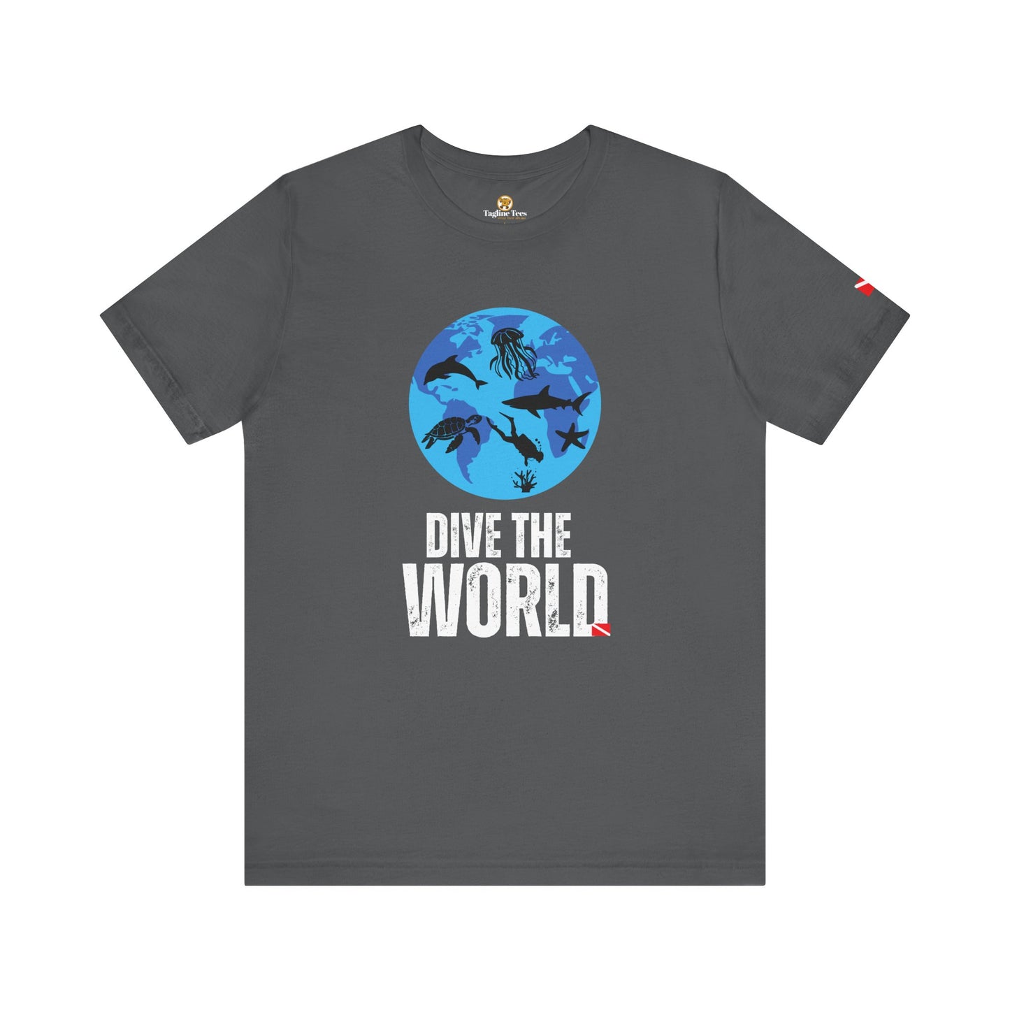Dive the World Scuba Diving Unisex Tee