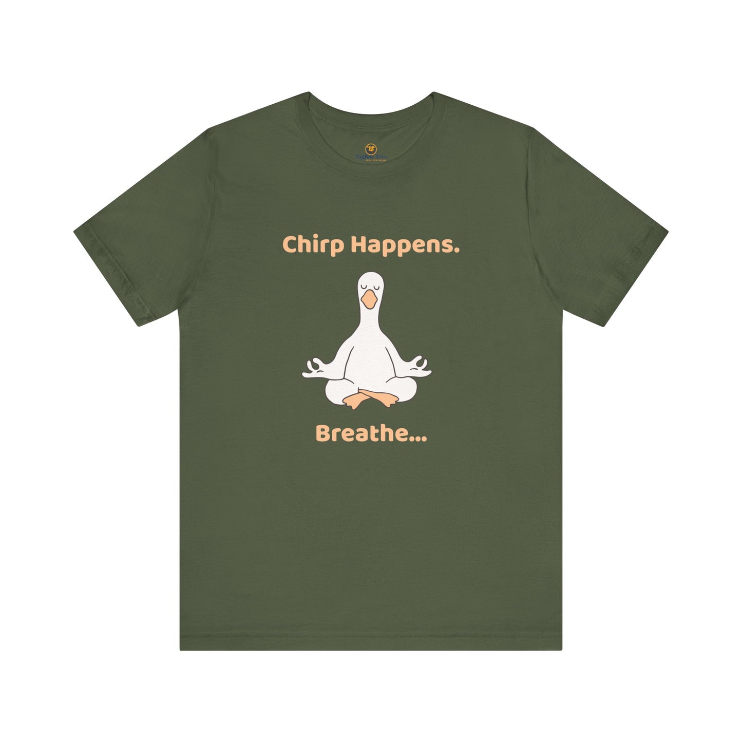 Meditating Bird Positive Vibes Unisex Tee