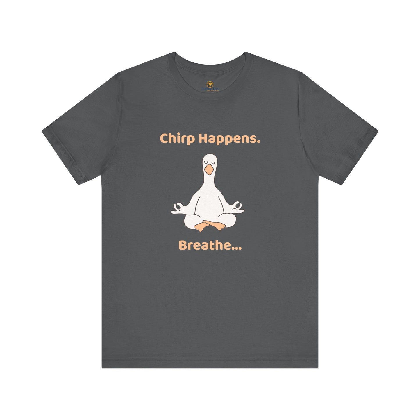 Meditating Bird Positive Vibes Unisex Tee