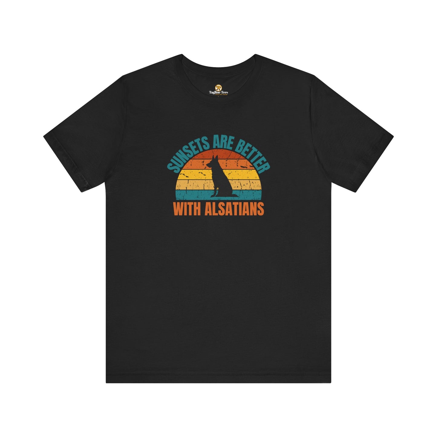 Sunsets Are Better With Alsatians Unisex Tee