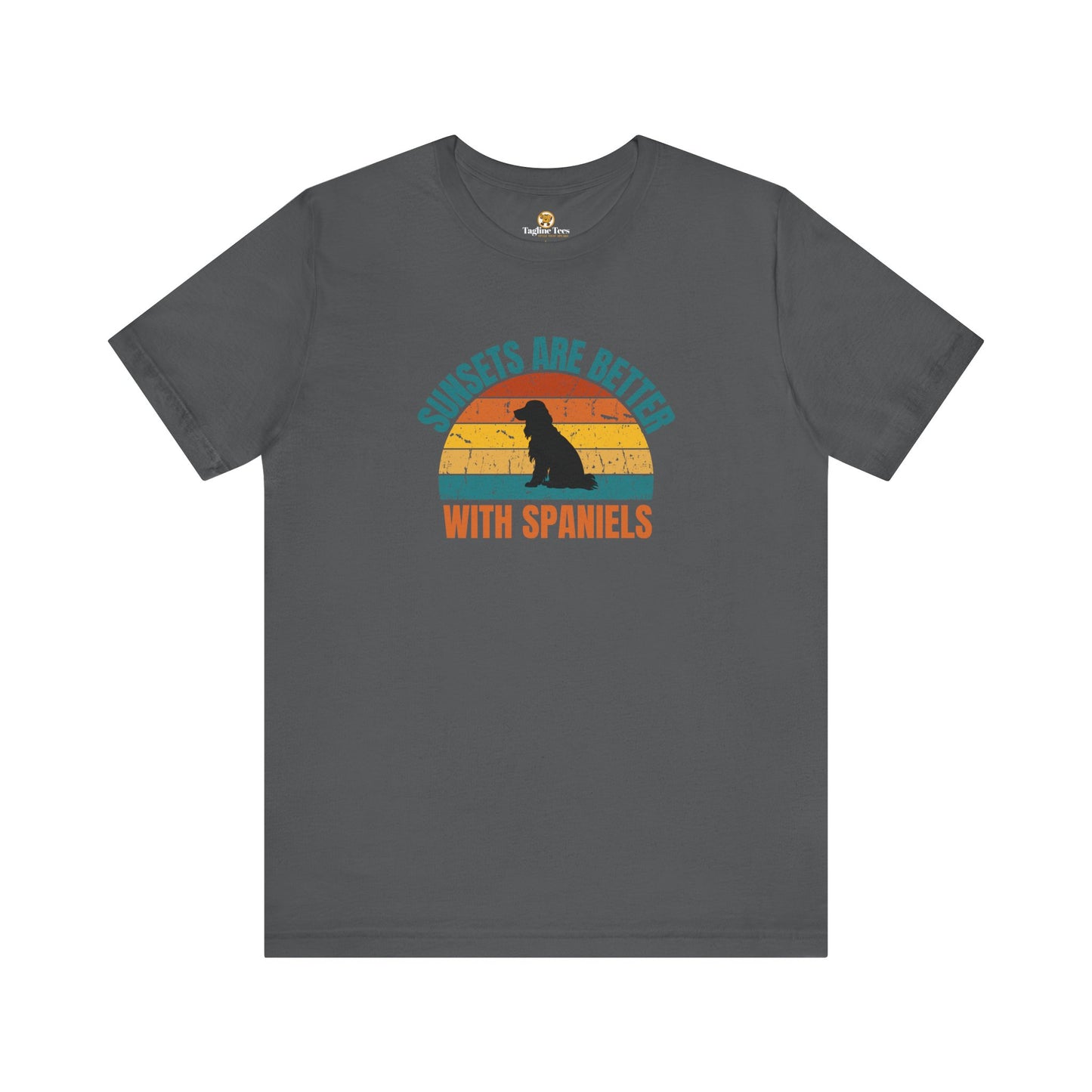 Sunsets Are Better With Spaniels Unisex Tee
