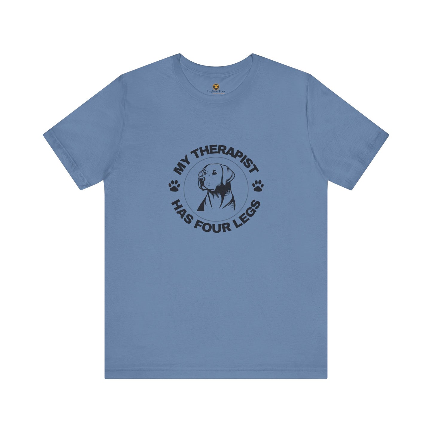 My Therapist Has Four Legs, Labrador, Dog Lover Tee, Funny Pet Owner Shirt, Unisex Dog Lover Gift, Animal Therapy T-Shirt, Pet Parent Humor Tee