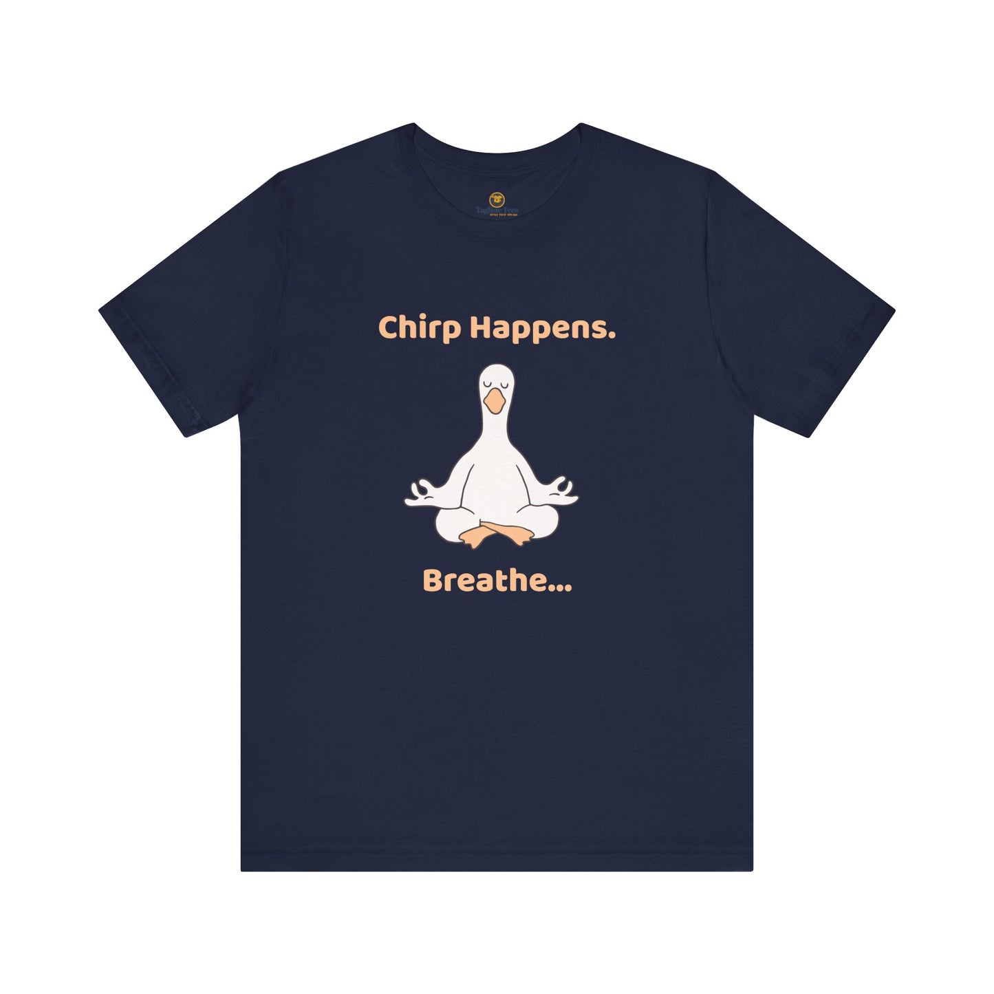 Meditating Bird Positive Vibes Unisex Tee