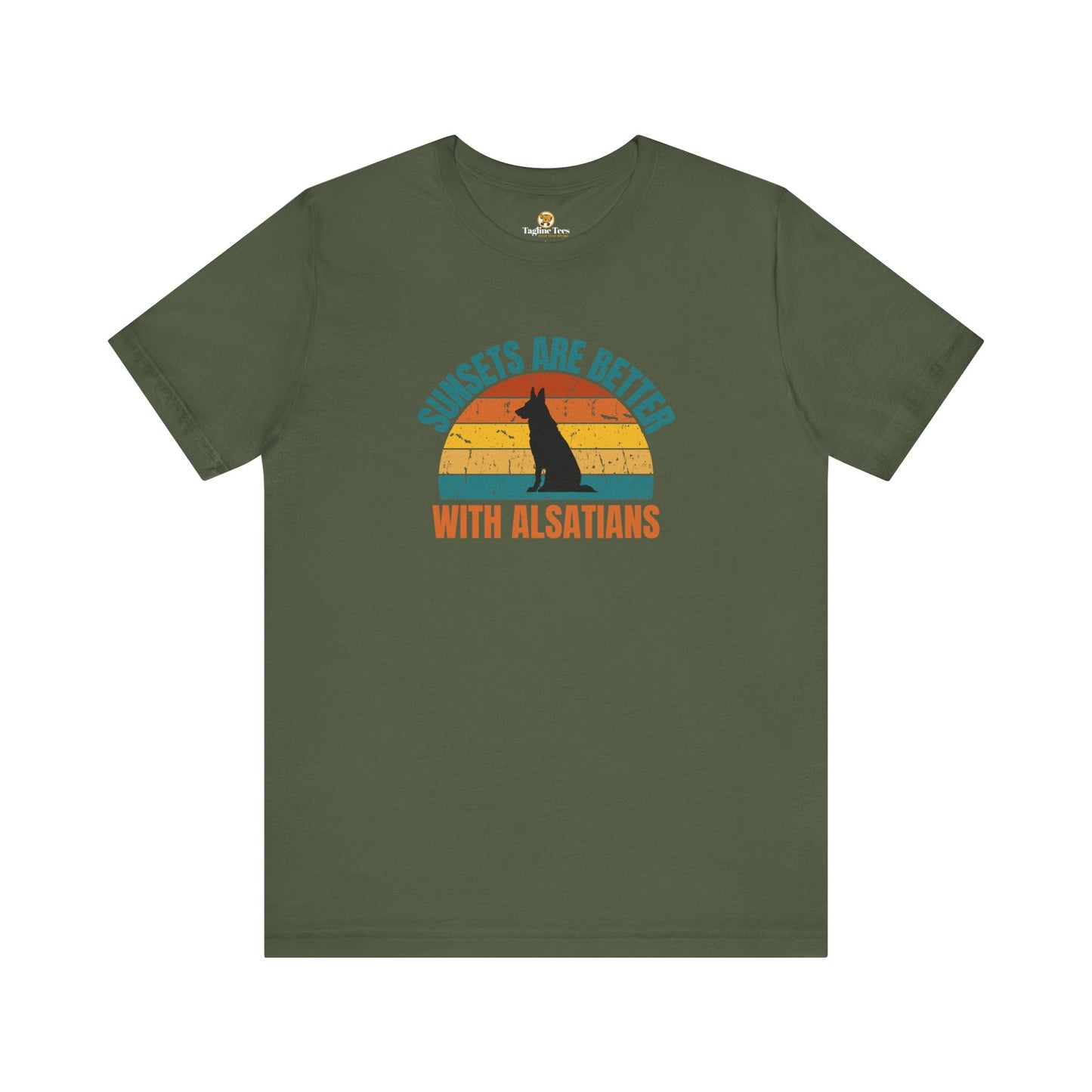 Sunsets Are Better With Alsatians Unisex Tee