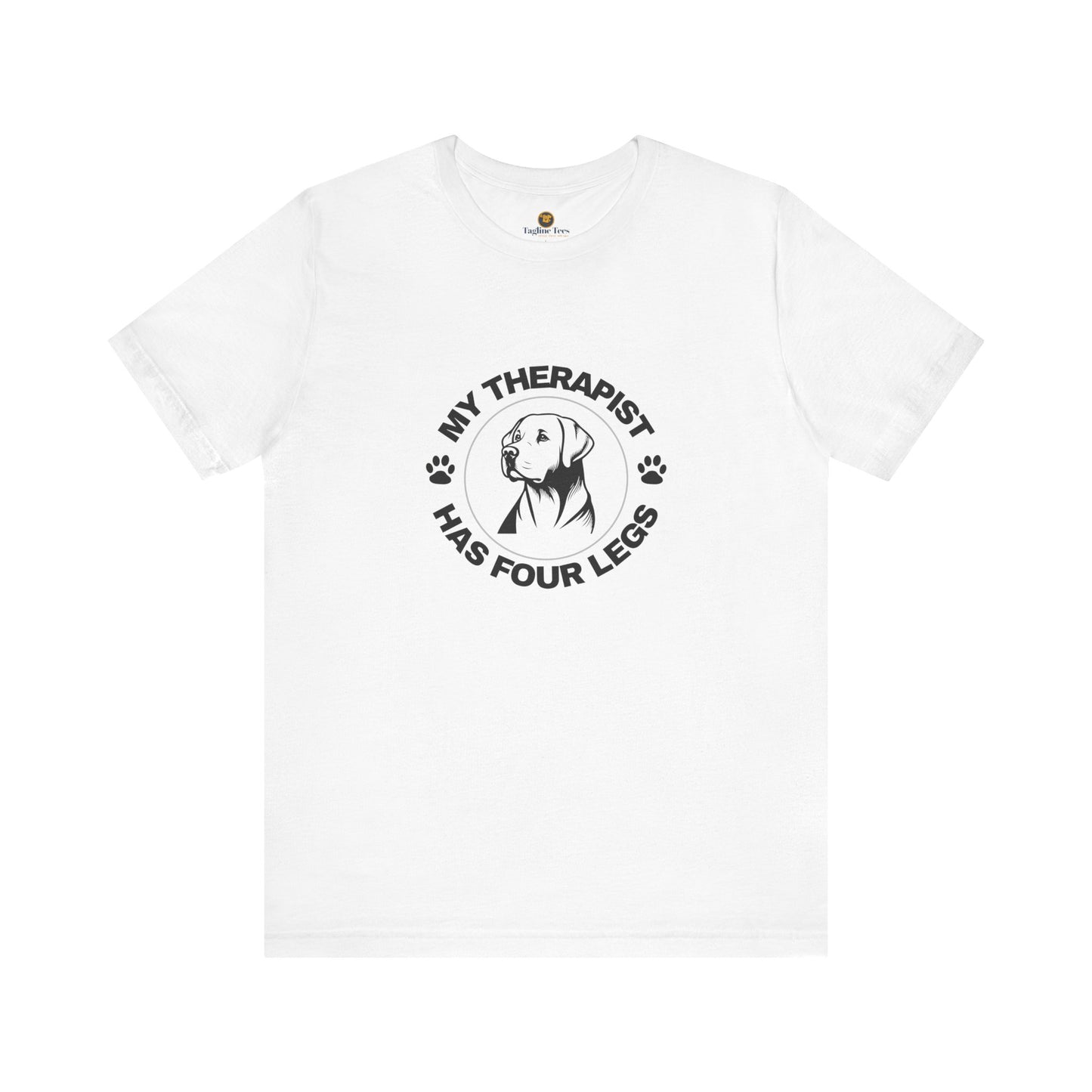 My Therapist Has Four Legs, Labrador, Dog Lover Tee, Funny Pet Owner Shirt, Unisex Dog Lover Gift, Animal Therapy T-Shirt, Pet Parent Humor Tee
