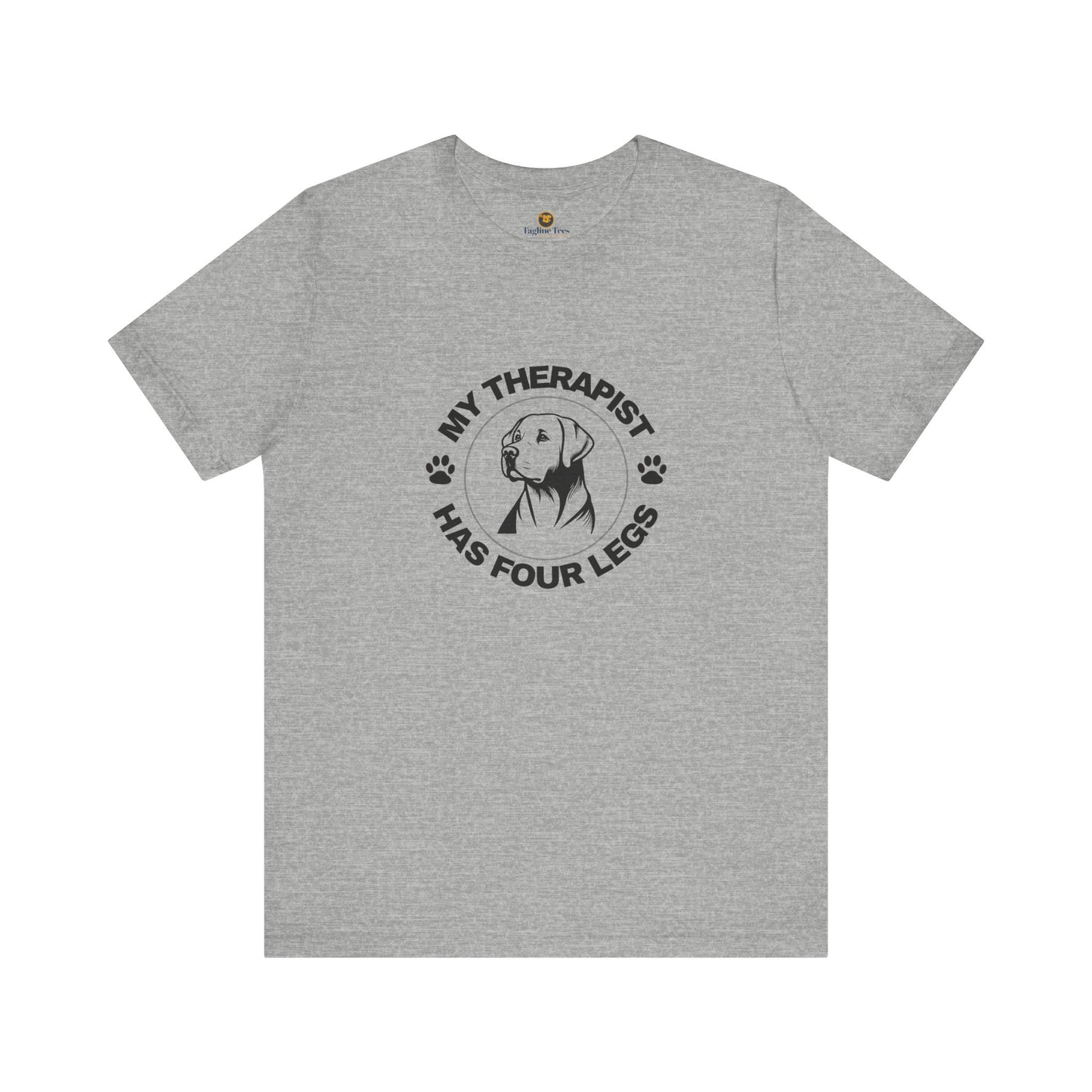 My Therapist Has Four Legs, Labrador, Dog Lover Tee, Funny Pet Owner Shirt, Unisex Dog Lover Gift, Animal Therapy T-Shirt, Pet Parent Humor Tee